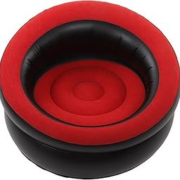 EXCLUZO Inflatable Couch, Inflatable Air Sofa Chair, Flocking Inflatable Chair, Portable Outdoor Inflatable Lazy Sofa for Hiking, Camping, Picnics, Travel, Backyard, Music Festivals, Room (Red)-image-31