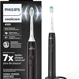 Philips Sonicare ProtectiveClean 4100 Plaque Control, Rechargeable electric toothbrush with pressure sensor, Black White HX6810/50 for adults,pack of 1-image-72