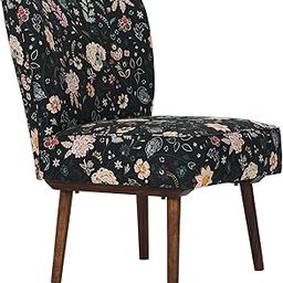 Chumbak Vanity Chair - Bohemian Palampore (1 Seater Vanity Chair, Sheesham Wood, Black)-image-4