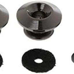 SECRET DESIRE 2x2 Pieces Black Strap Button with Mounting Screw for Guitar Mandolin Ukulele-image-85