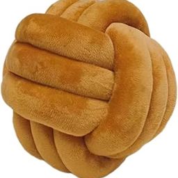 The Style SutraKnot Pillow Ball Cushion Round Throw Pillow for Bedroom Sofa Home Decoration Caramel | Home Decor| Pillows-image-19