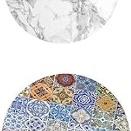 MERISHOPP® 2pcs Waterproof Non-Slip Round Table Cover Table Cloth Decor 1.2m |Home & Garden | Kitchen, Dining & Bar | Linens & Textiles | Tablecloths-image-90