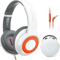 Kids Wired Headphones with Microphone, Volume Limited to 85/94dB Earphone for Boys & Girls, Foldable 3.5mm Jack Headset for School & Travel, Includes Portable Case-picture-13
