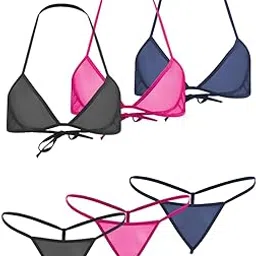 xs and os Women Sheer Bra Panty Lingerie Set Combo-picture-33