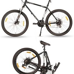 HORNBACK Xpand+ Foldable Mountain Cycle 27.5 Inch | Shimano 21-Speed Gear Bicycle for Adults & Teens | FSK Pro Suspension 100mm | Fully Assembled | Ideal for Men & Women Age 12+ | Storm Black |-image-69