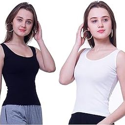 Women's Cotton Camisole Slip/Top - Pack of 2 Pcs.-image-89