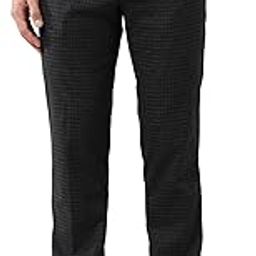 Men's Tailored Fit Checked Trousers-picture-22