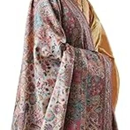 Women Khushnuma Kaani Wool Blend Kashmiri Shawl (Size: 101X203 CM)-picture-46
