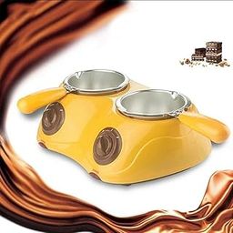 Electric Mini Chocolate Fondue,Double Chocolate Melter, Electric Chocolate & Candy Melting Pot, Double Electric Chocolate Melter-image-39