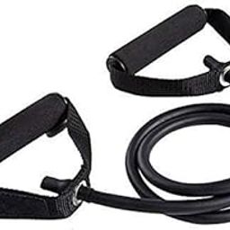 Leosportz Toning Tube Resistance Tube with Foam Handles for Exercise and Fitness Resistance Tube (Black)-image-73