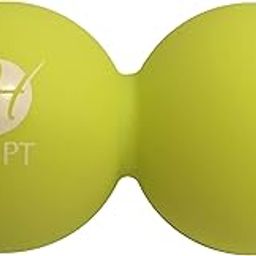 Peanut Massage Roller - Amazing Headache Relief! Silicone Spine Massager/Still Point Inducer -Perfect for Sore Muscles, Myofascial Release and Tension Headache Relief - Double Lacrosse Ball by HealPT-16