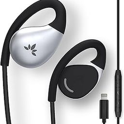 Avantree Open Ear Lightening Headphones Wired for iPhone, MFi Certified, in Line Mic for Clear Calls, Enviornment Awareness &All Day Comfort, Great for Office Home Use, for Large Ear Resolve-L Large-picture-10