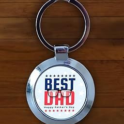 Best Daddy Round Kecyhain | Customization also available-50