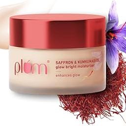 Plum Saffron & Kumkumadi Oil Daily Glow Bright Moisturizing Cream | Quick-Absorbing Day Cream to Brighten Skin, Enhance Glow | with SPF 35 for UVA/UVB Protection | All Skin Types | Women & Men | 50g-image-14