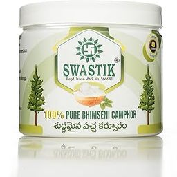 SWASTIK Organic & Original Bhimseni Camphor Jar || Bhimseni Camphor Flakes for Purifying & Pleasant Fragrance for Pooja & Hawan, 250gm Jar (Pack of 1)-picture-20