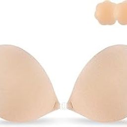 Adhesive Strapless Bra for Women Sticky Invisible Push up Silicone Bra for Backless Dress 2025 Upgraded Clasp Bras.-picture-47