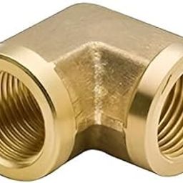 MKRM Brass Union Elbow Female BSP Pipe Fitting, 1/4 Inch, Pack of 1-30