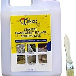 Tjikko LeakSeal Sealant 5 liter Transparent Waterproof Glue for Roof, Pipe, Wall, Tiles, windowsills, flashings, sanitary Leakage-image-34
