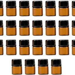 Enakshi® 25x Mini Liquid Bottles Brown Tubes Leakproof Travel for perfume 1ml Hole Plug|Health & Beauty | Makeup | Makeup Tools & Accessories | Other Makeup Tools & Accs-image-26