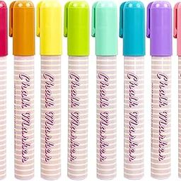 PATHOS INDIA Pastel color Chalk Markers Water Based for Chalkboard, Blackboard, Glass Window Bistro Sign, Erasable Paint Pens, Bold & Chisel Reversible Tip 6mm-image-81