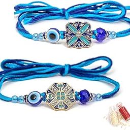 To The Nines Rakhi for Brother with Greeting Card &Tilak Material - Pack of 2-image-31