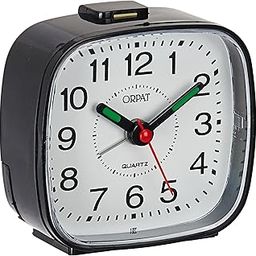 Orpat Plastic Beep Abstract Alarm Clock (Black, TBB-137)-12