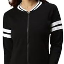 Long Sleeves Black Winter Wear Zipper Jacket For Women-image-35