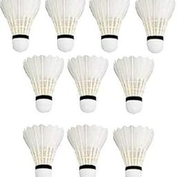 JS Enterprises | Badminton Feather Shuttle Cork Bounded Evenly by Nylon Thread | Pack of (5)-19