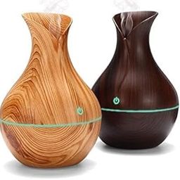 Goshti Enterprise Gelofler Wooden Humidifier Vase Style – Ultrasonic Cool Mist Big Pot with LED Lights – Essential Oil Diffuser for Home, Office, Yoga, and Relaxation(Aroma HUMIDIFIER)-14