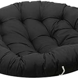 bnf® Hammock Chair Cushion Comfortable Swing Chair Pad for Kitchen Balcony Black | Yard, Garden & Outdoor Living | Patio & Garden Furniture | Cushions & Pads-image-86