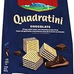 Loacker Quadratini Chocolate Bite Size Wafer Cookies,125 GMS-12