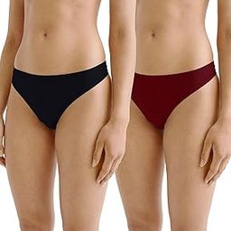 Women's Antibacterial Modal Thong Panties Combo-image-100