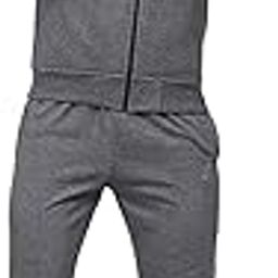 Men Winter Track Suit Zipper Set Anthra XL-image-68