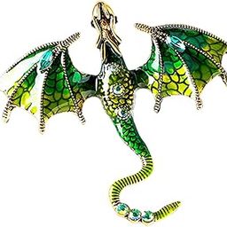 Men Brooch Pin Alloy Rhinestone Punk Fashion Jewelry for Hats suits Backpack Green | Pins & Brooches | Fashion Jewelry-image-42