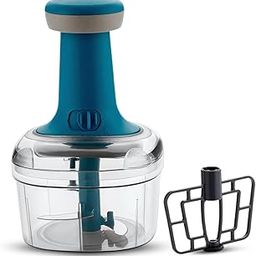 700 ML Manual Vegetable Chopper for Kitchen | Handy Food Chopper with 3 Stainless Steel Blades | Onion, Garlic, Fruit & Nut Cutter-image-47