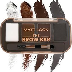 MATT LOOK Eyebrow Palette With Wax Cream |Travel-Friendly Eyebrow Palette With Blendable Colors For Face Makeup | Shade- Soft 01, 8 gm-image-37