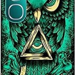 NDCOM for Vivo Y300 Back Cover | Premium Vivo Y300 Cover | Stylish Protection for Vivo Y300 5G Back Cover Owl Art Trendy Printed Hard Case-18