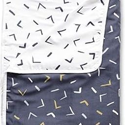 Divine Casa Reversible Single Bed AC Blanket Dohar | 120 GSM Lightweight Polyester | Printed Design | 210 x 140 cm | Navy Blue & White-11