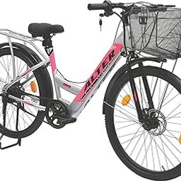 Alter 26" 002S-FLY Model Electric Cycle | 95% PREASSEMBLED with Charger (7.8 Ah, Pink)-image-37