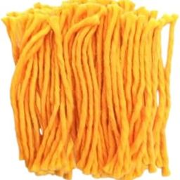 100 Yellow Wicks for Pooja,Pure Cotton THIRI/Cotton Diya Batti (Wicks), Length 10CM - Pack of 1 (100 Pieces Yellow Wicks)-picture-0