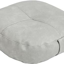 MERISHOPP® Round Floor Pillow Decorative Ottoman Pouf for Balcony Adults Indoor Outdoor Light Gray|Home & Garden | Home Decor| Pillows|1 Round Floor Pillow-image-74