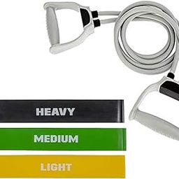 Vendere Double Toning Tube Full Body Home Gym with Resistance Tube Resistance Tube Fitness Combo[Color as per Stock]-image-26