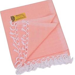 EthnicAlive Bhagalpuri Handloom Organic Dull |Andi Chadar |Comforter |Odhne Wali Chadar | Pure Bamboo Fabric for All Season Use Blanket Orange (Size 273x125cm)-image-44