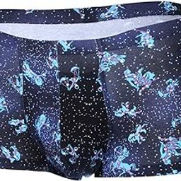 Men Boxer Briefs Printed Panties Underwear XL Blue Star | Clothing Shoes & Accessories | Mens Clothing | Underwear | 1 Piece Boxer Briefs for Men-image-18