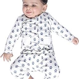 Unisex Baby Classic Fit Cotton T-Shirt and Pant Set | Light White | 3-6 Months | KIDS12641-image-36
