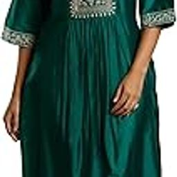 Women's Silk Blend Kurta Set-image-56