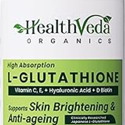 Health Veda Organics L-Glutathione 1000mg Capsules with Grape Seed Extract, Vitamin C, Vitamin E, Alpha Lipoic Acid, Hyaluronic Acid, and Biotin for Skin Glow & Antioxidant Support - 60 Veg Capsules-12