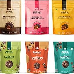 Eat Anytime Assorted Healthy Protein Balls & Dates Laddoos Combo | Rich in Protein, Fibre & Natural Energy | No Added Sugar | Vegan & Gluten-Free Healthy Snacks - 6 Pack Combo-image-35