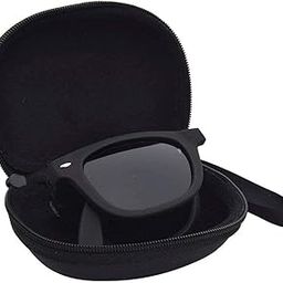 Unisex square UV400 protection folding Black Non-Polarized Sunglasses - Pack of 1 (Medium)-23