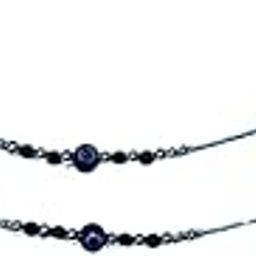 Evil Eye Protection Anklet,Chain with Blue Glass Bead, Adjustable Length-image-62